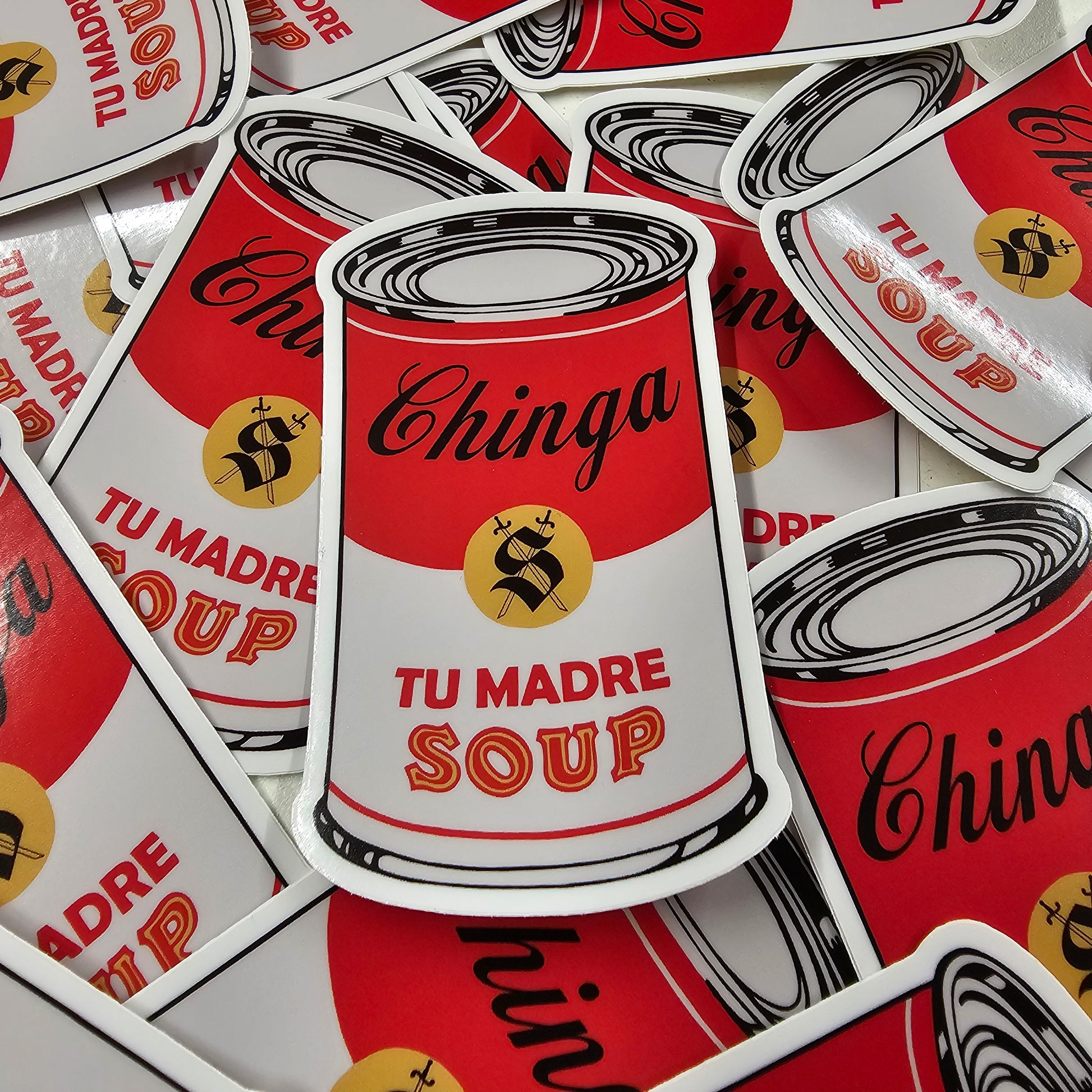 Chinga Tu Madre Can Sticker