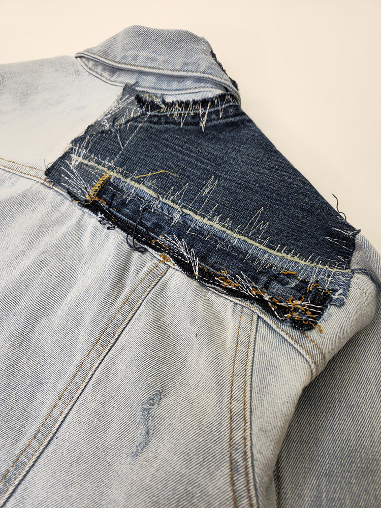Women's Patchwork Denim Jacket