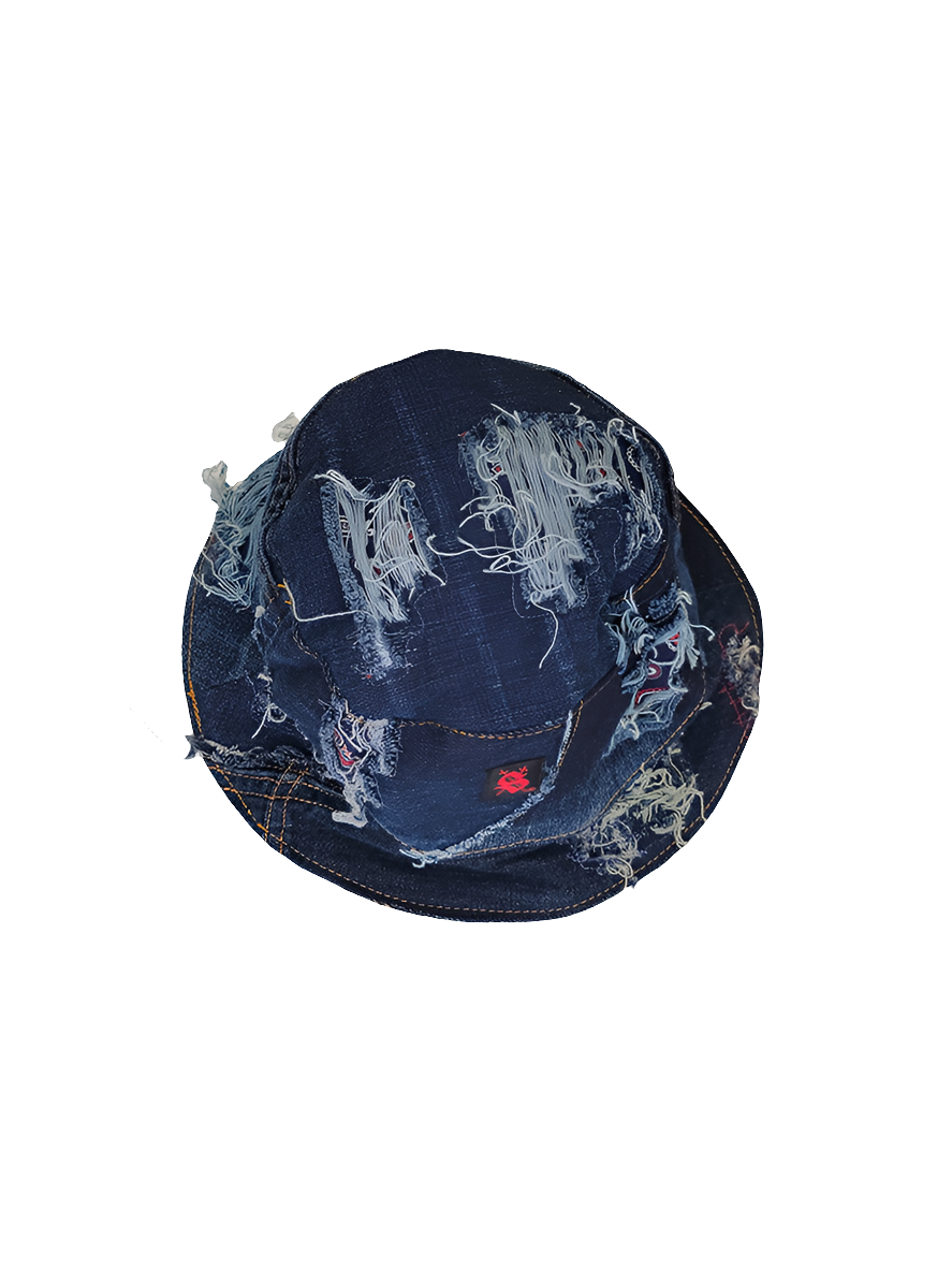 Denim/Paisley Bucket Hat