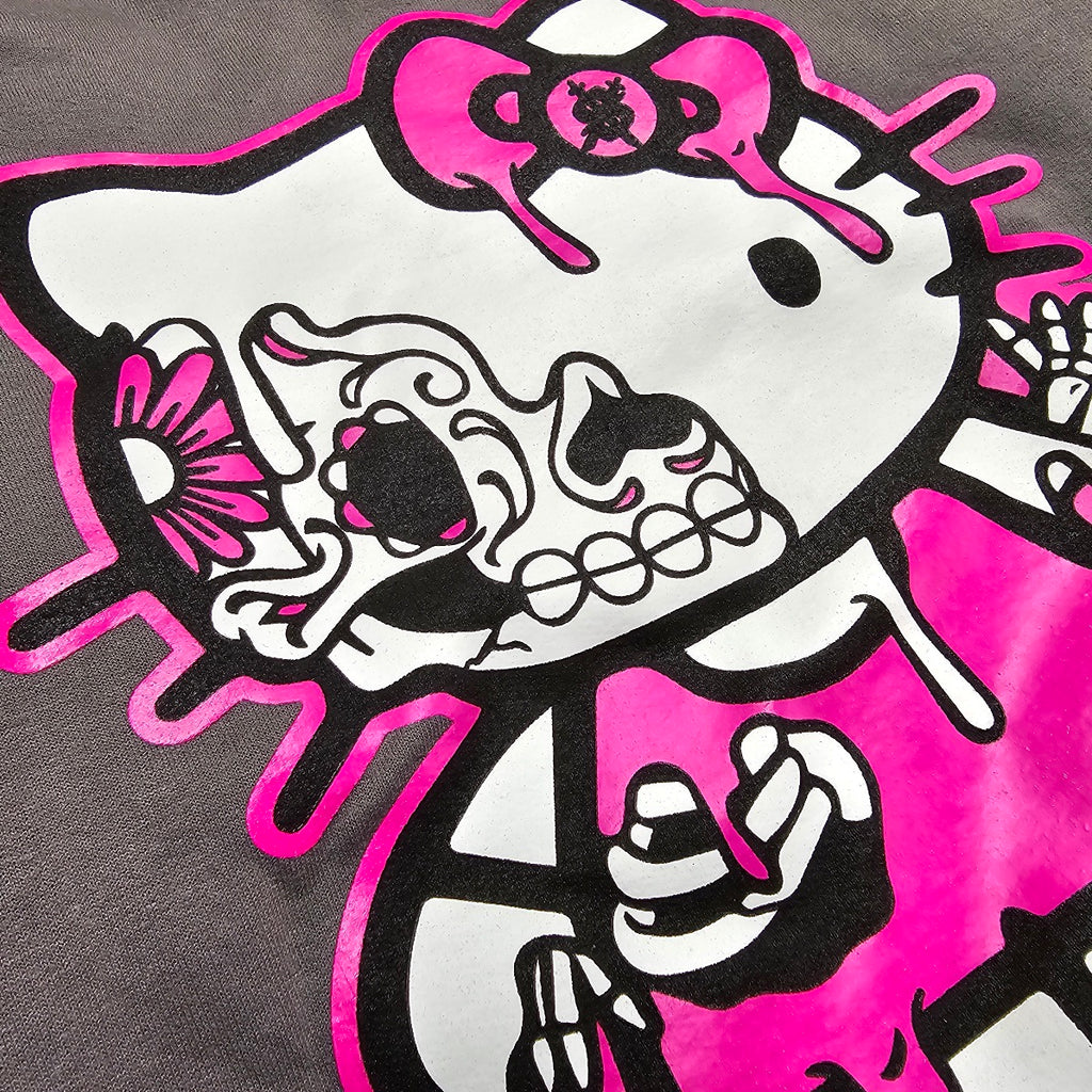 Dia de los muertos day of the dead hello kitty skeleton graphic