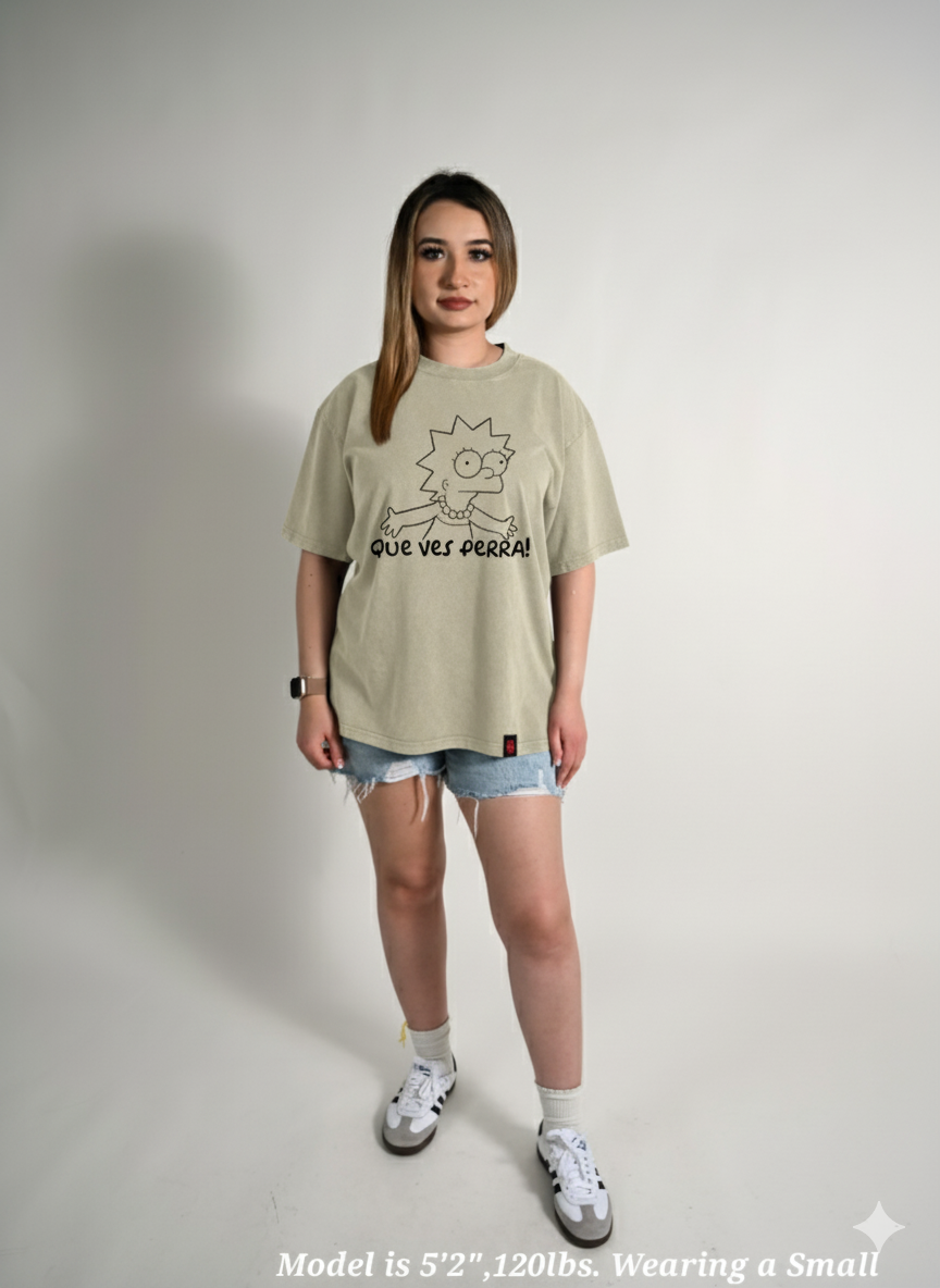 Que Ves Perra Oversized Tee