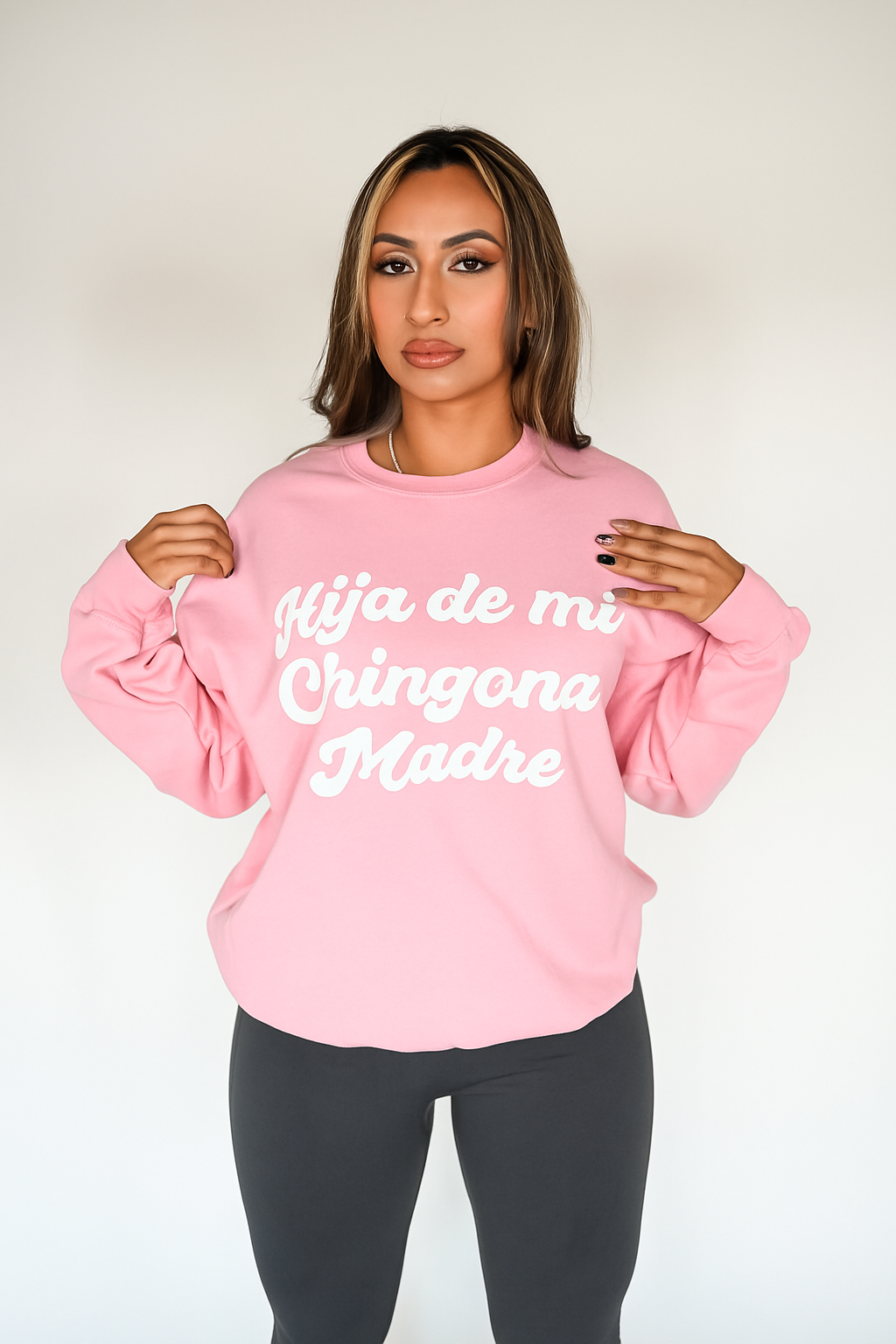 Hija De Mi Chingona Madre Crewneck