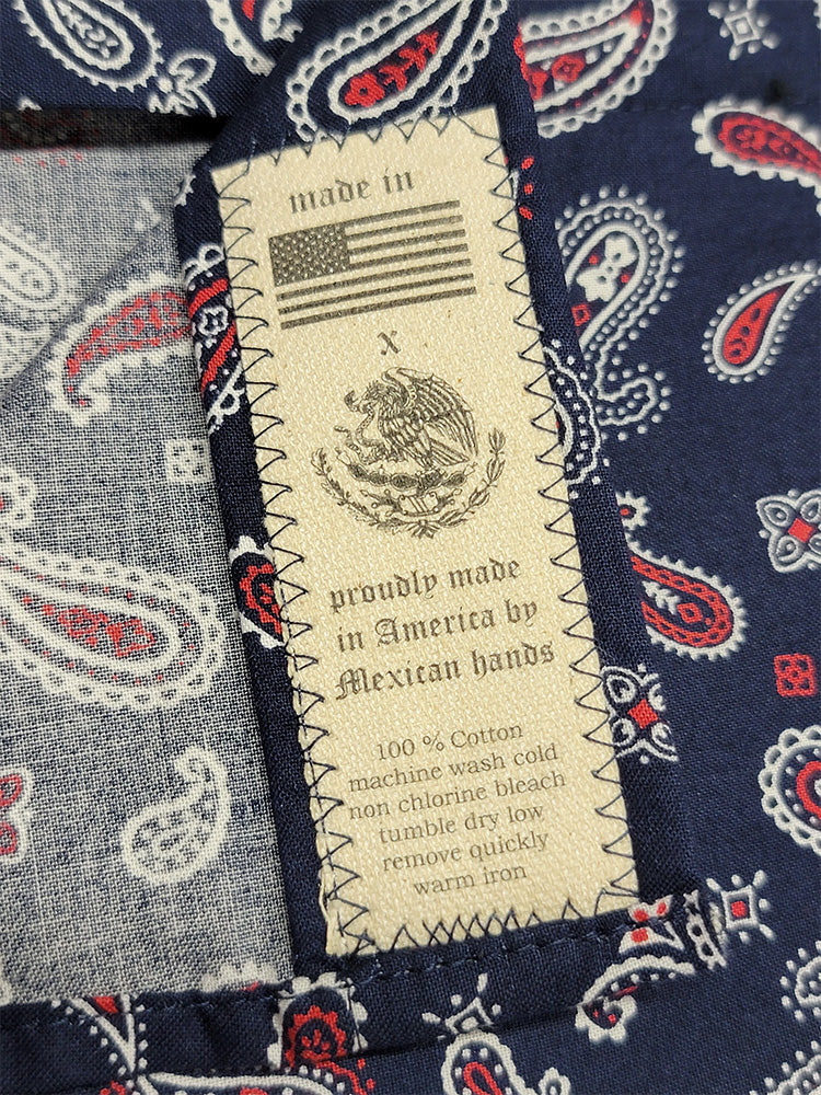 Paisley Navy Button Up Shirt