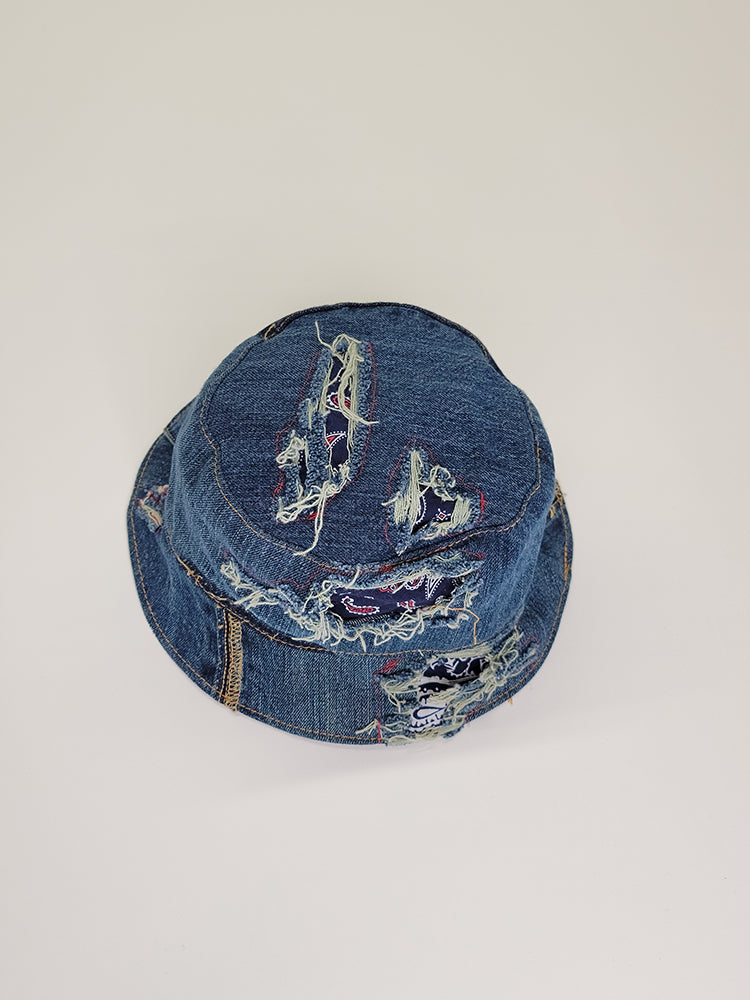 Denim/Paisley Bucket Hat