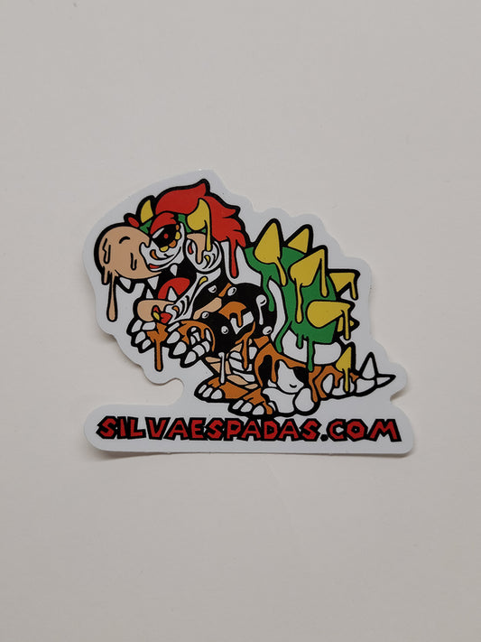 Bowser Day of the Dead Sticker