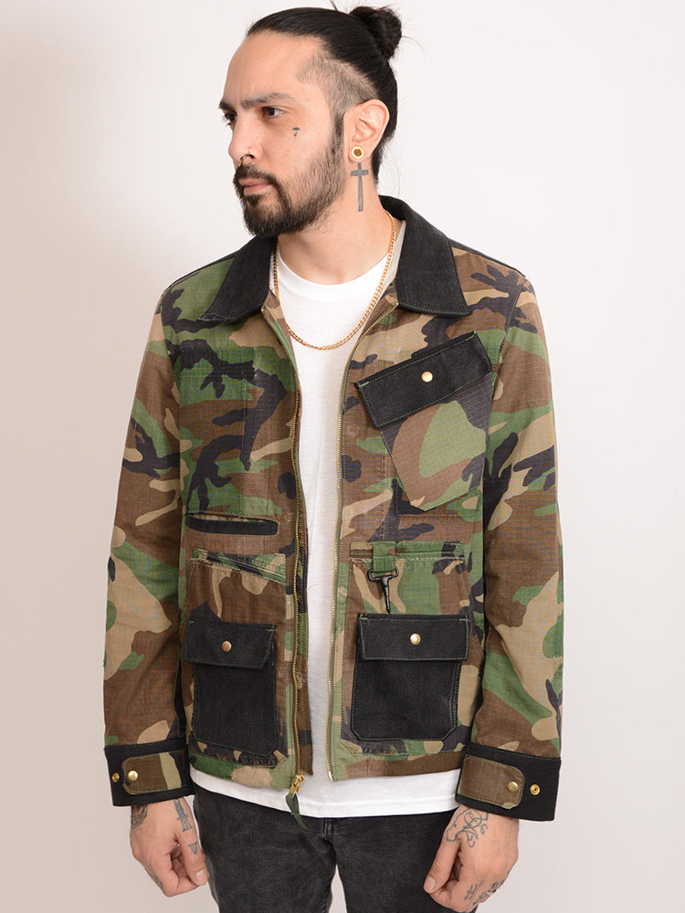 SE4-Camo Denim Jacket
