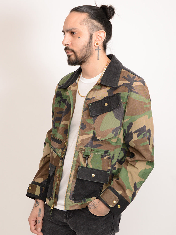 SE4-Camo Denim Jacket