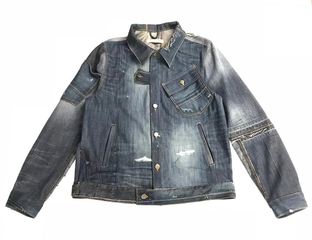 Reconstructed Denim Jacket-Small