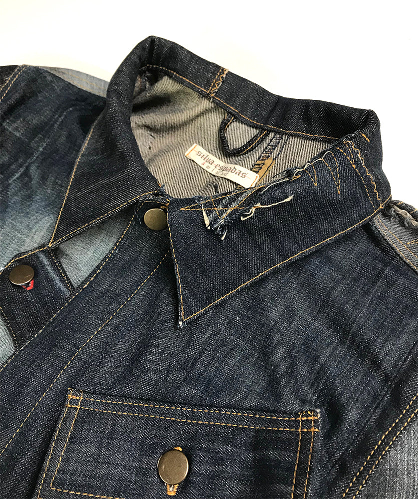 Reconstructed Denim Jacket-Small