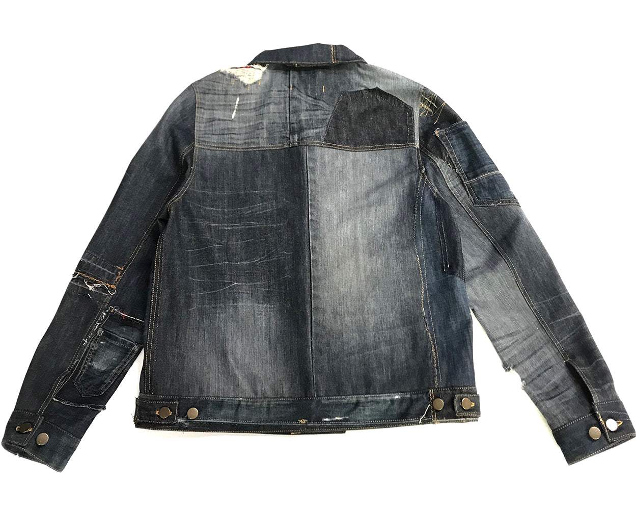 Reconstructed Denim Jacket-Small