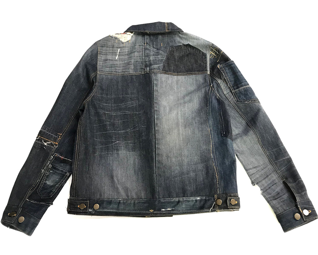 Reconstructed Denim Jacket-Small